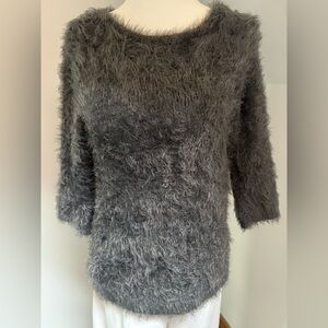 Search for Sanity Fuzzy Charcoal Sweater sz M (runs a sz small) .